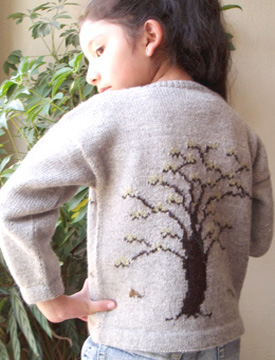 Grey Tree back jumper