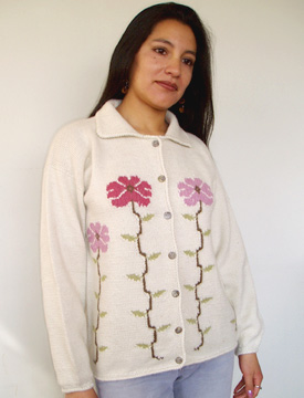 Tall flowers jumper